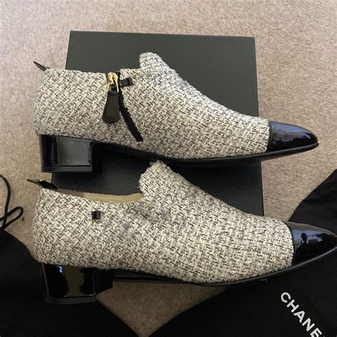 chanel g31961 shoes|Chanel tweed shoes.